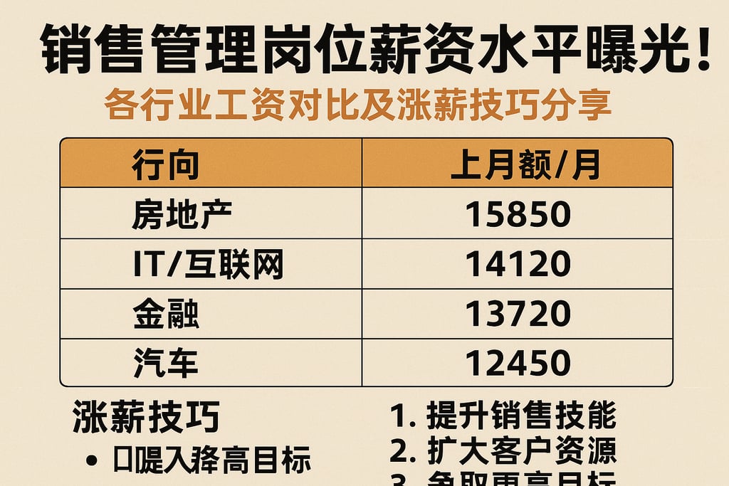 中企软件开发销售岗位的工资水平如何?涨幅趋势和行业差异分析? 第1张 中企软件开发销售岗位的工资水平如何?涨幅趋势和行业差异分析? 第1张