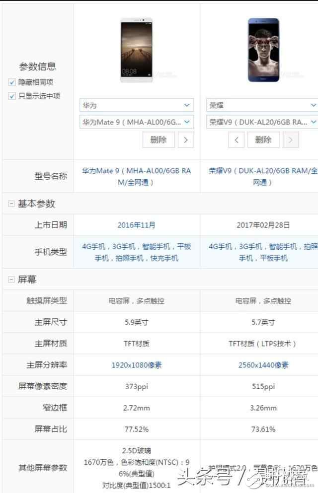 荣耀v9配置区别 第3张