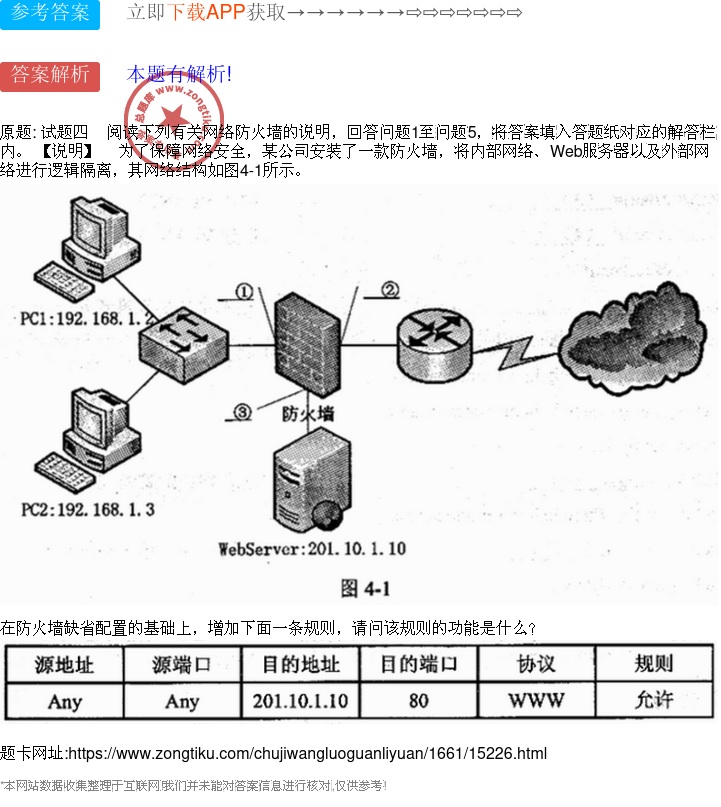 防火墙技术与应用教材答案中的难题,你能一一解答吗? 第3张 防火墙技术与应用教材答案中的难题,你能一一解答吗? 第3张
