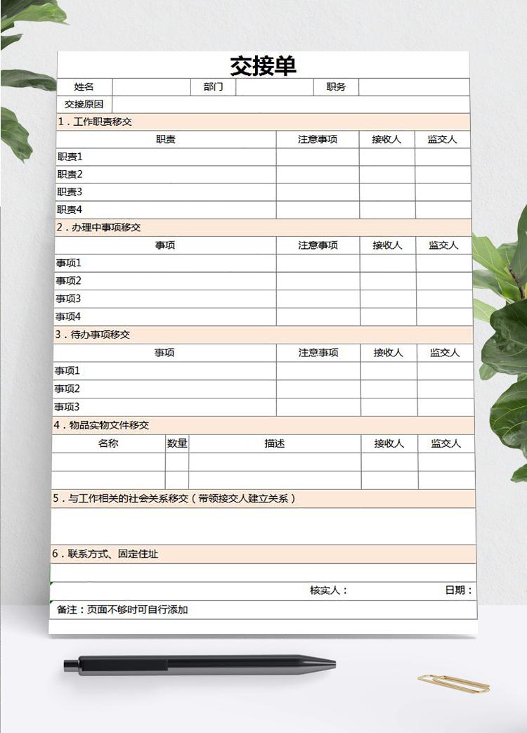 网站开发交接资料有哪些内容?网站开发交接清单模板 第1张 网站开发交接资料有哪些内容?网站开发交接清单模板 第1张