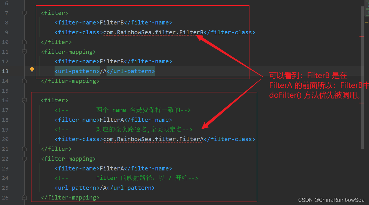 filter web.xml 配置是什么？web.xml 过滤器配置详解