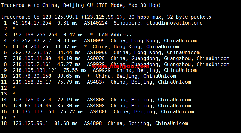 新加坡CN2线路怎么样?深度测评去程回程路由分析 第3张 新加坡CN2线路怎么样?深度测评去程回程路由分析 第3张