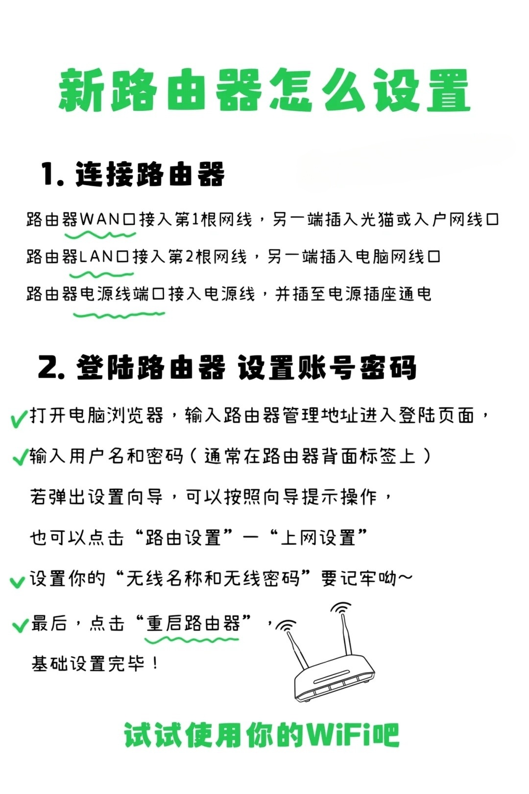 如何一键配置wifi?路由器设置全攻略 第1张 如何一键配置wifi?路由器设置全攻略 第1张