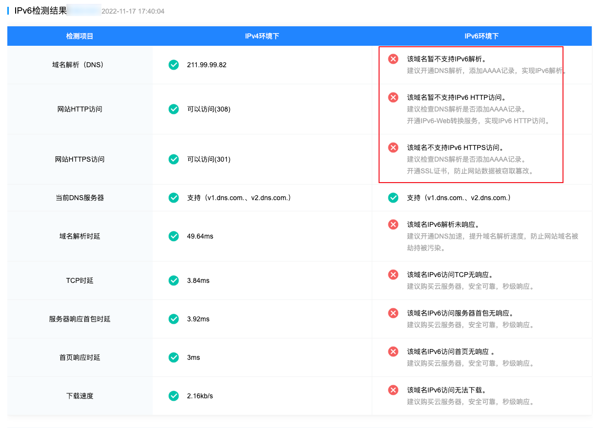 IPv6域名解析怎么测试,如何检测域名是否支持IPv6? 第1张 IPv6域名解析怎么测试,如何检测域名是否支持IPv6? 第1张