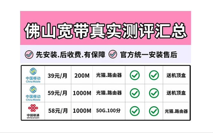 佛山宽带光纤多少钱,佛山宽带光纤安装费用 第2张 佛山宽带光纤多少钱,佛山宽带光纤安装费用 第2张