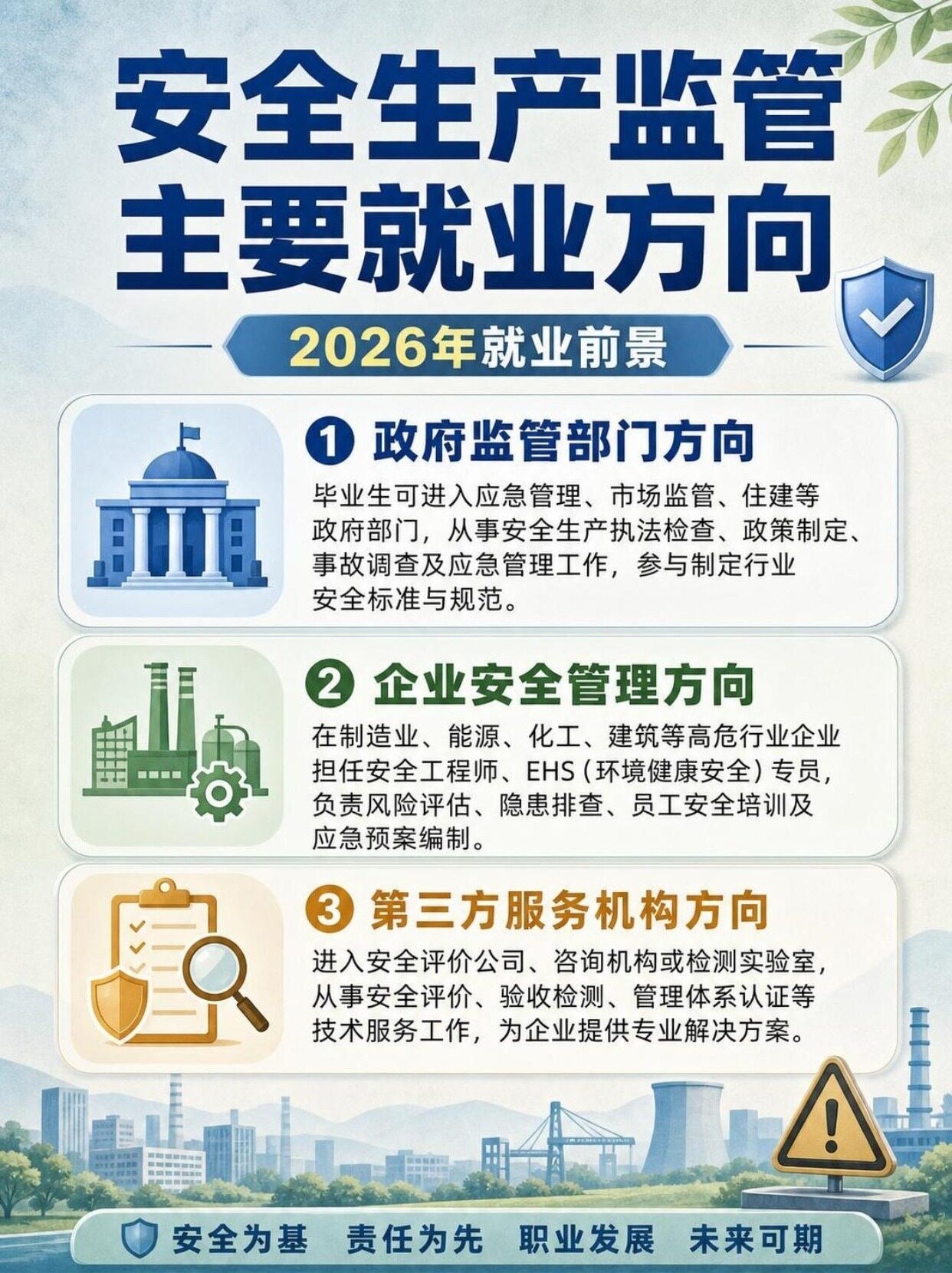 安全管理专业就业方向有哪些? 第1张 安全管理专业就业方向有哪些? 第1张