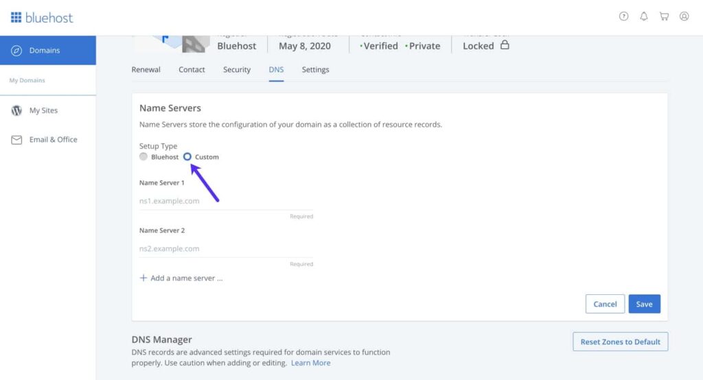 bluehost 修改域名后网站打不开怎么办?bluehost修改域名