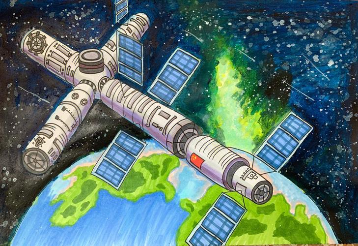 虚拟主机空间站儿童画 第1张