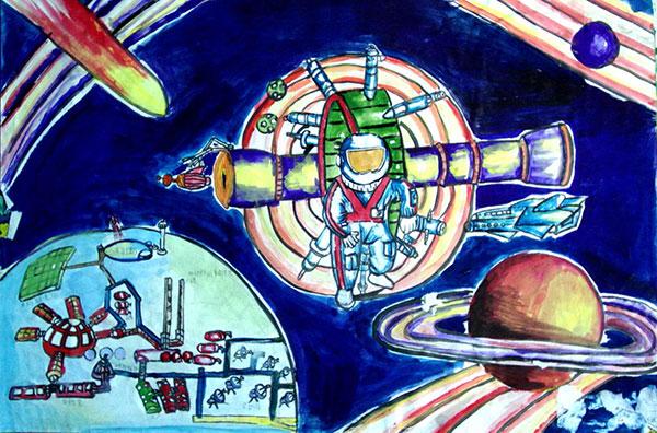 虚拟主机空间站儿童画 第3张
