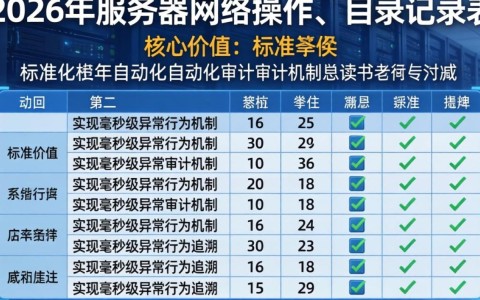 服务器记录表怎么用?新手必看操作指南 第2张 服务器记录表怎么用?新手必看操作指南 第2张