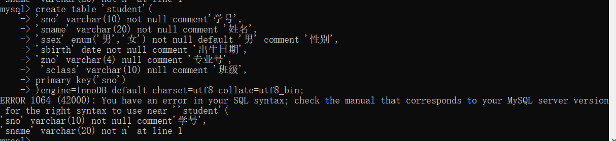 Go语言操作MySQL新建表时,如何解决表创建失败的问题? 第2张 Go语言操作MySQL新建表时,如何解决表创建失败的问题? 第2张