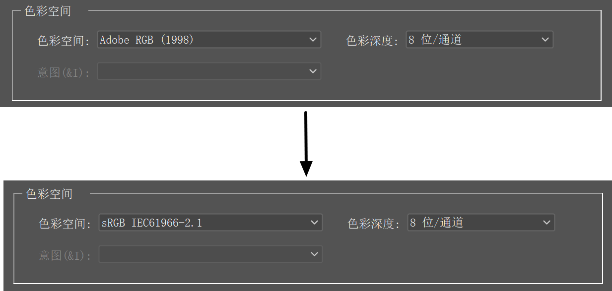 PS颜色配置文件怎么设置?srgb与Adobe RGB色彩空间区别 第3张 PS颜色配置文件怎么设置?srgb与Adobe RGB色彩空间区别 第3张
