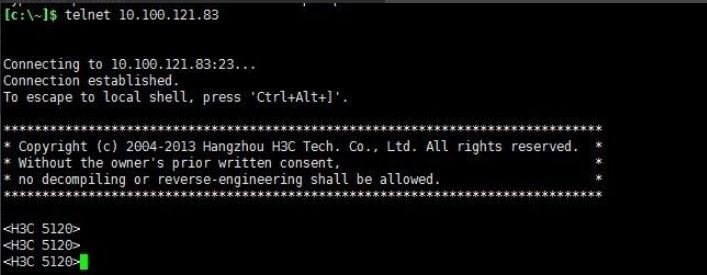h3c telnet 配置,h3c交换机telnet怎么配置