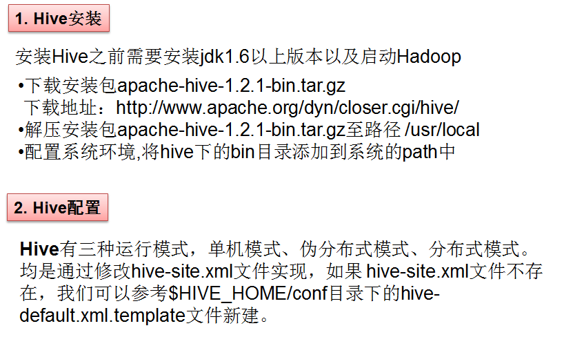 hive的安装与配置，hive安装配置教程