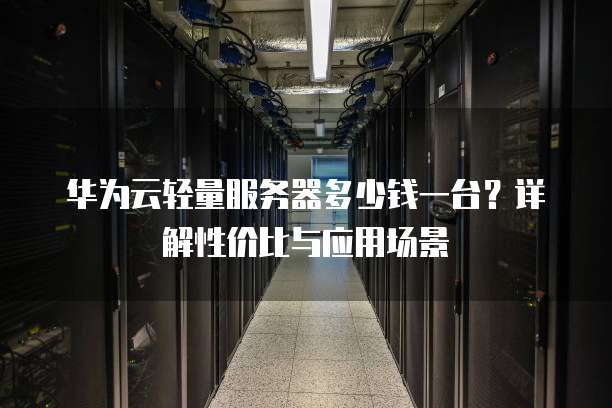 轻云服务器性能如何?性价比高吗?适用哪些场景? 第1张 轻云服务器性能如何?性价比高吗?适用哪些场景? 第1张