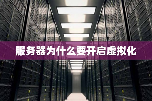 为什么要服务器虚拟化 第1张 为什么要服务器虚拟化 第1张