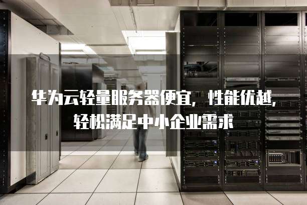 轻量级服务器性能更强? 第1张 轻量级服务器性能更强? 第1张