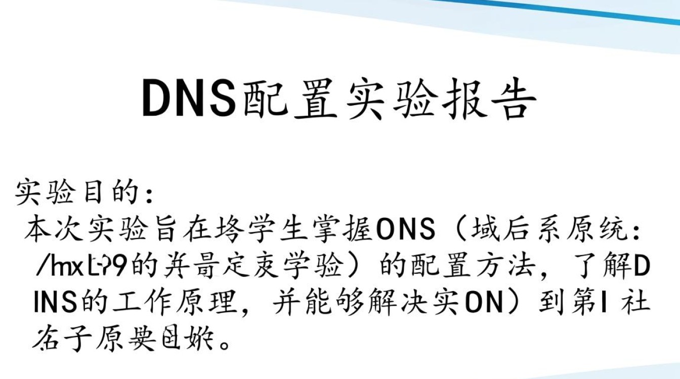 DNS服务器实验报告,实验过程中遇到了哪些技术难题?效果如何? 第1张 DNS服务器实验报告,实验过程中遇到了哪些技术难题?效果如何? 第1张