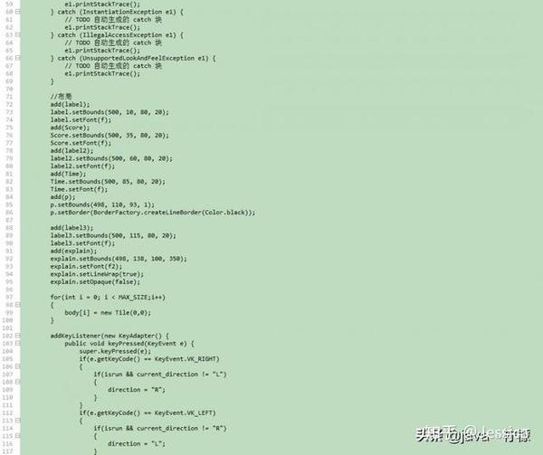 如何在Java编程环境中实现一个经典的贪吃蛇游戏? 第3张 如何在Java编程环境中实现一个经典的贪吃蛇游戏? 第3张