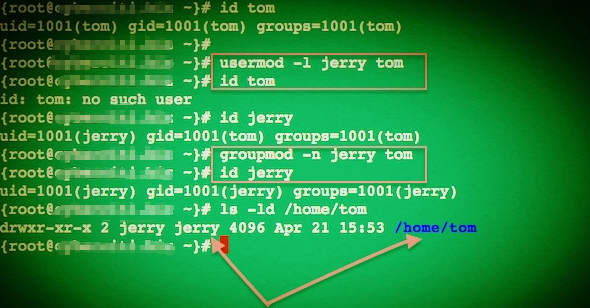 linux uid 如何更改