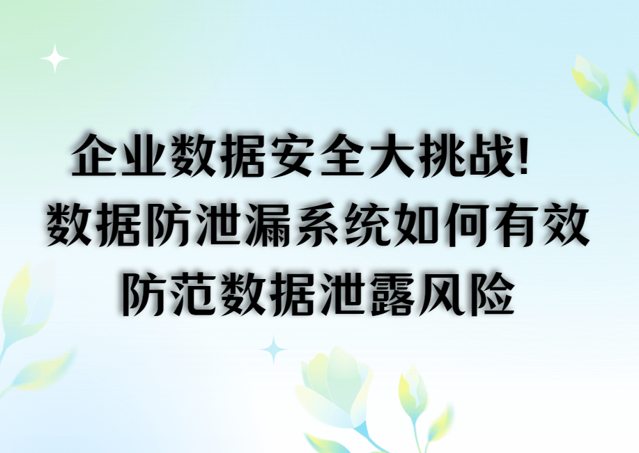 企业如何有效防范安全数据风险? 第2张 企业如何有效防范安全数据风险? 第2张