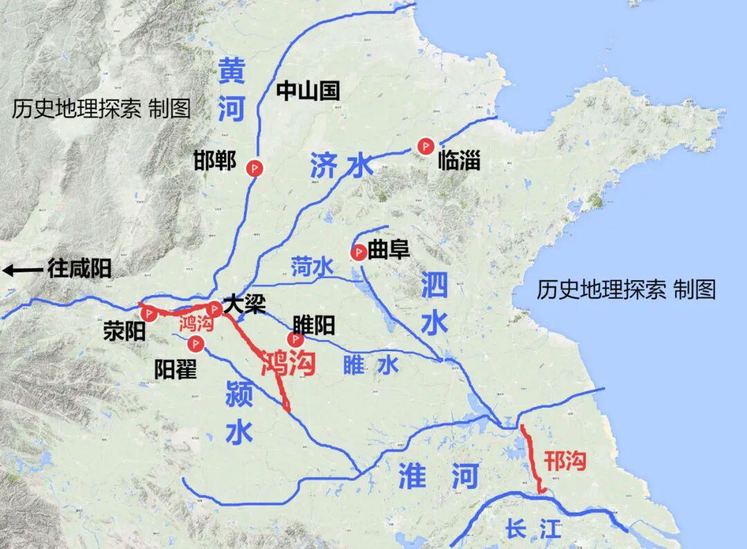 鸿沟是哪条运河流域的命名之谜?历史地理考究何在? 第2张 鸿沟是哪条运河流域的命名之谜?历史地理考究何在? 第2张