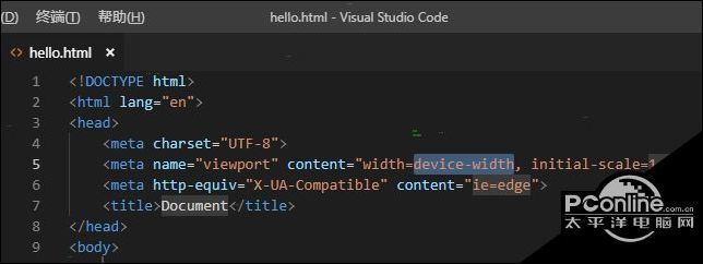 vsc mac 如何编写html