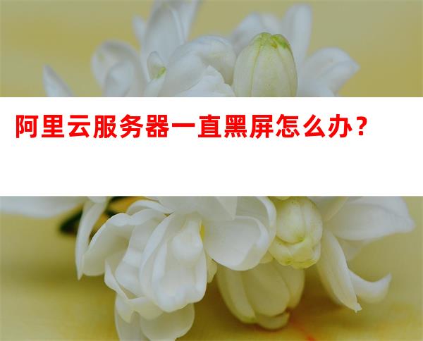 阿里云服务器 黑屏 第2张 阿里云服务器 黑屏 第2张