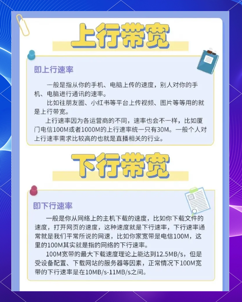 上行宽带和下行宽带有什么区别,上行下行宽带是什么意思 第2张 上行宽带和下行宽带有什么区别,上行下行宽带是什么意思 第2张