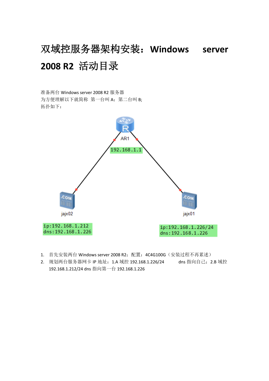 域控服务器的配置 第2张 域控服务器的配置 第2张