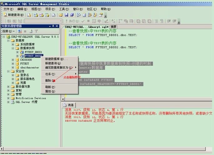 数据库2005版本中如何彻底删除特定数据或整个数据库的方法详解? 第3张 数据库2005版本中如何彻底删除特定数据或整个数据库的方法详解? 第3张