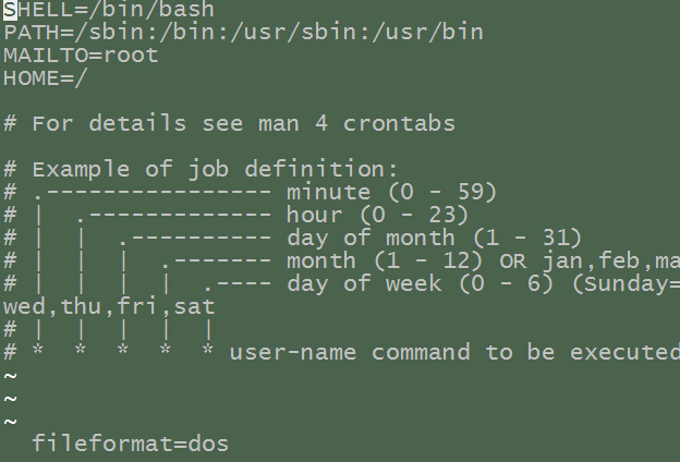 linux vi 如何换行符