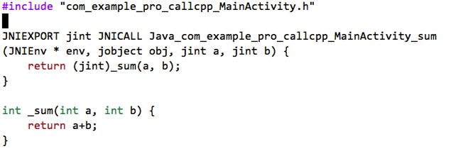 java中调用c 代码怎么写