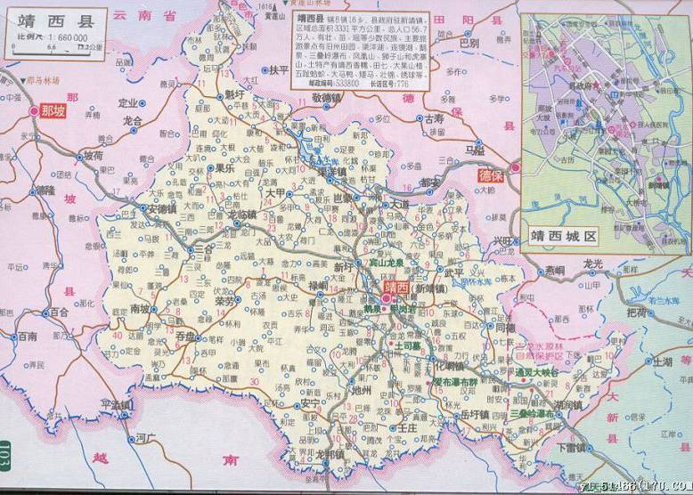 靖西市包含哪些具体区域名称? 第1张 靖西市包含哪些具体区域名称? 第1张