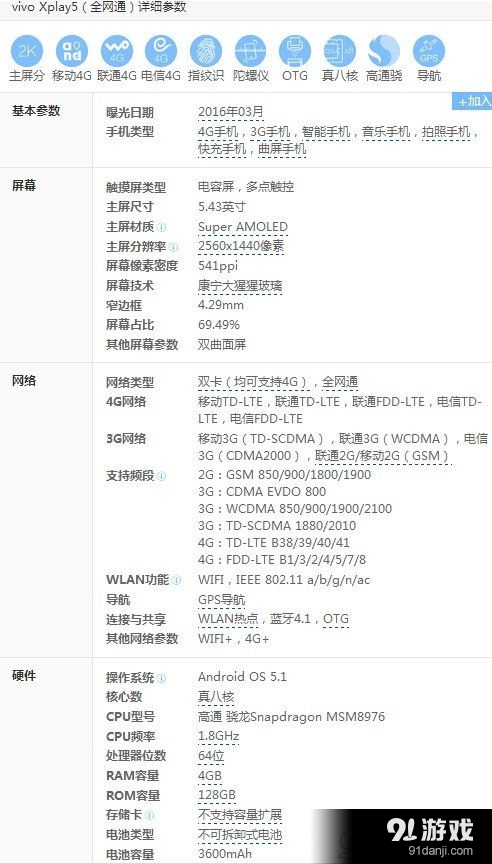 配置xplay6,vivo xplay6配置参数详解 第1张 配置xplay6,vivo xplay6配置参数详解 第1张