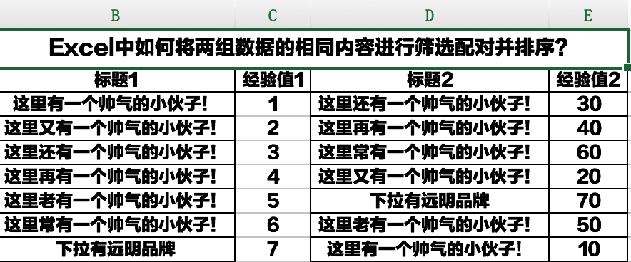 两个表格如何匹配? 第3张 两个表格如何匹配? 第3张