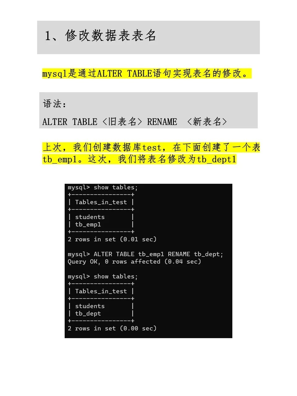 修改数据库字段类型sql语句怎么写 第1张 修改数据库字段类型sql语句怎么写 第1张