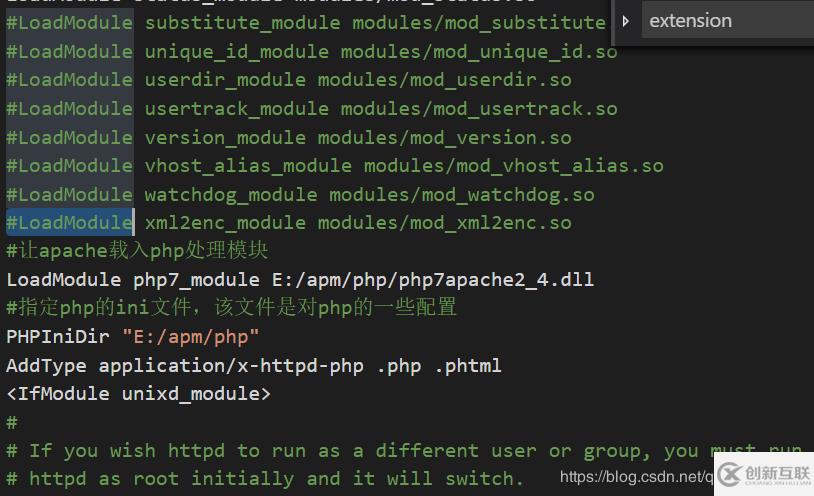 apache加载php模块步骤是怎样的?配置文件怎么写? 第3张 apache加载php模块步骤是怎样的?配置文件怎么写? 第3张