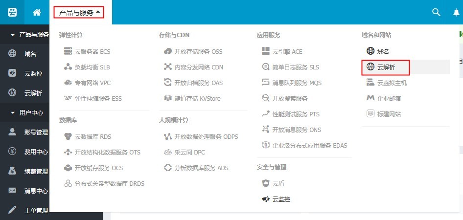 万网域名云解析怎么用,万网域名云解析教程 第2张 万网域名云解析怎么用,万网域名云解析教程 第2张