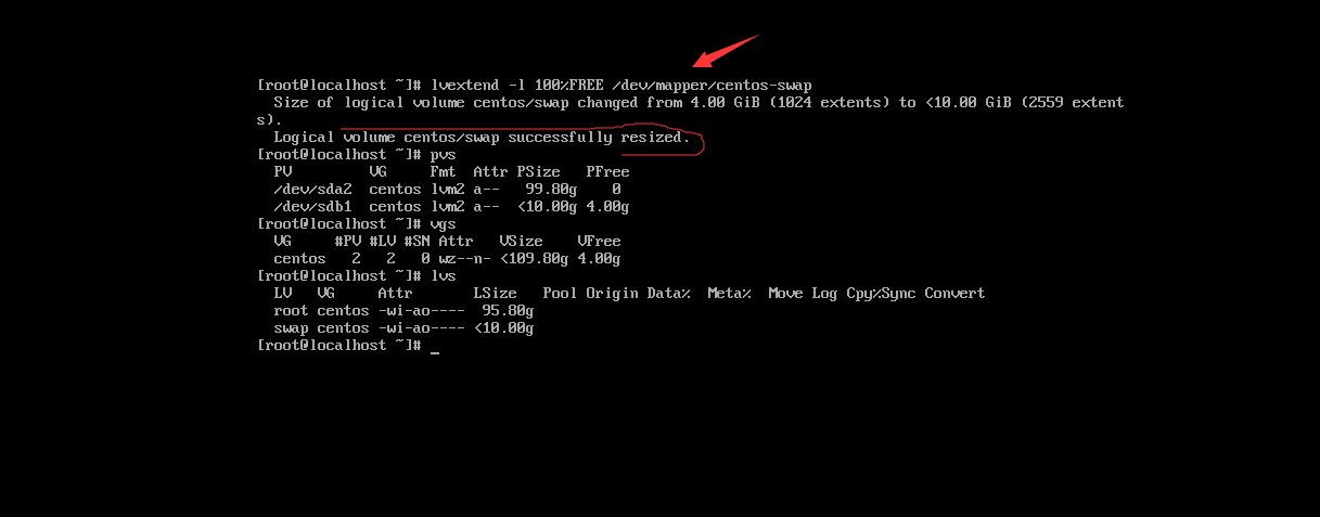 linux如何删除swap分区