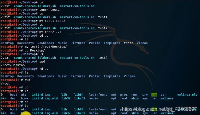 如何在Kali Linux中使用命令行快速访问目标目录?