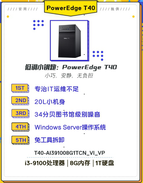 戴尔T110服务器适合小型企业吗?性能与价格如何? 第1张 戴尔T110服务器适合小型企业吗?性能与价格如何? 第1张