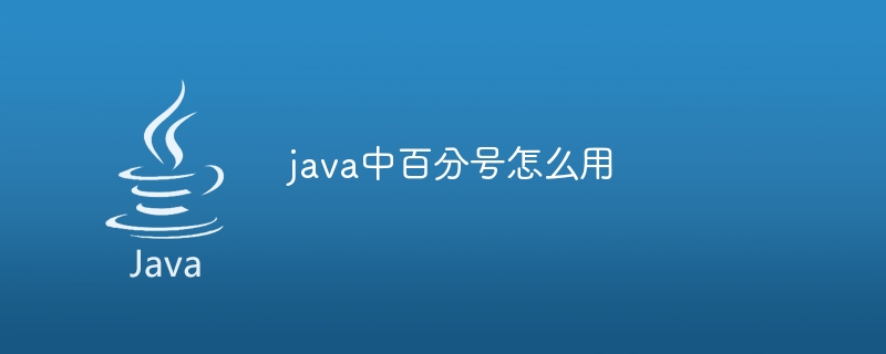 java怎么表示百分比