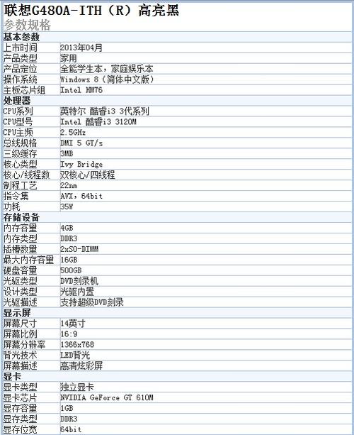 联想g480配置参数是多少,联想g480 第2张 联想g480配置参数是多少,联想g480 第2张