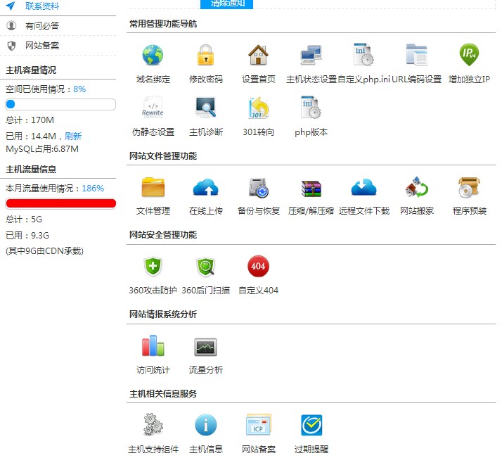 省心的虚拟主机控制面板