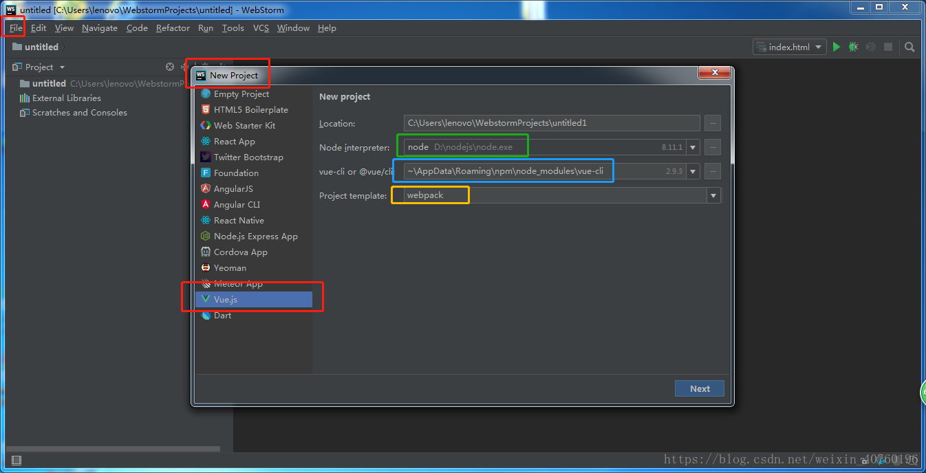 WebStorm如何创建HTML文件？