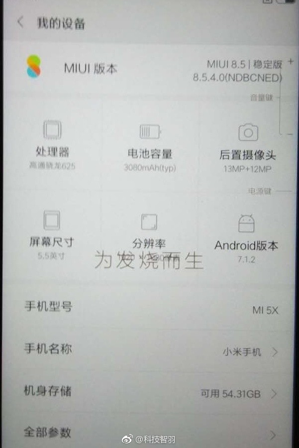 小米5x参数配置对比 第1张 小米5x参数配置对比 第1张
