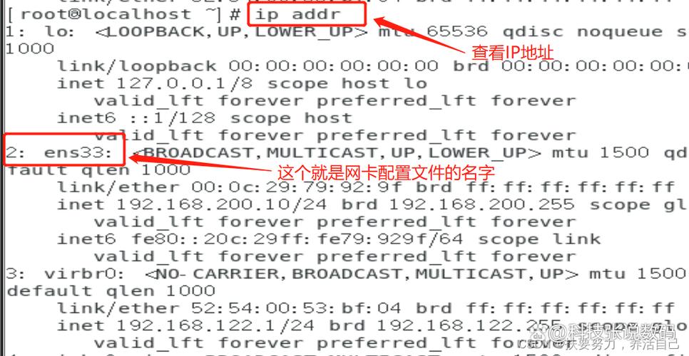 redhat配置ip地址,centos7设置静态ip