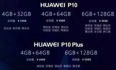 华为P10配置参数表是什么?,华为P10配置参数有哪些 第3张 华为P10配置参数表是什么?,华为P10配置参数有哪些 第3张