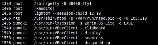 Linux如何查看用户进程？
